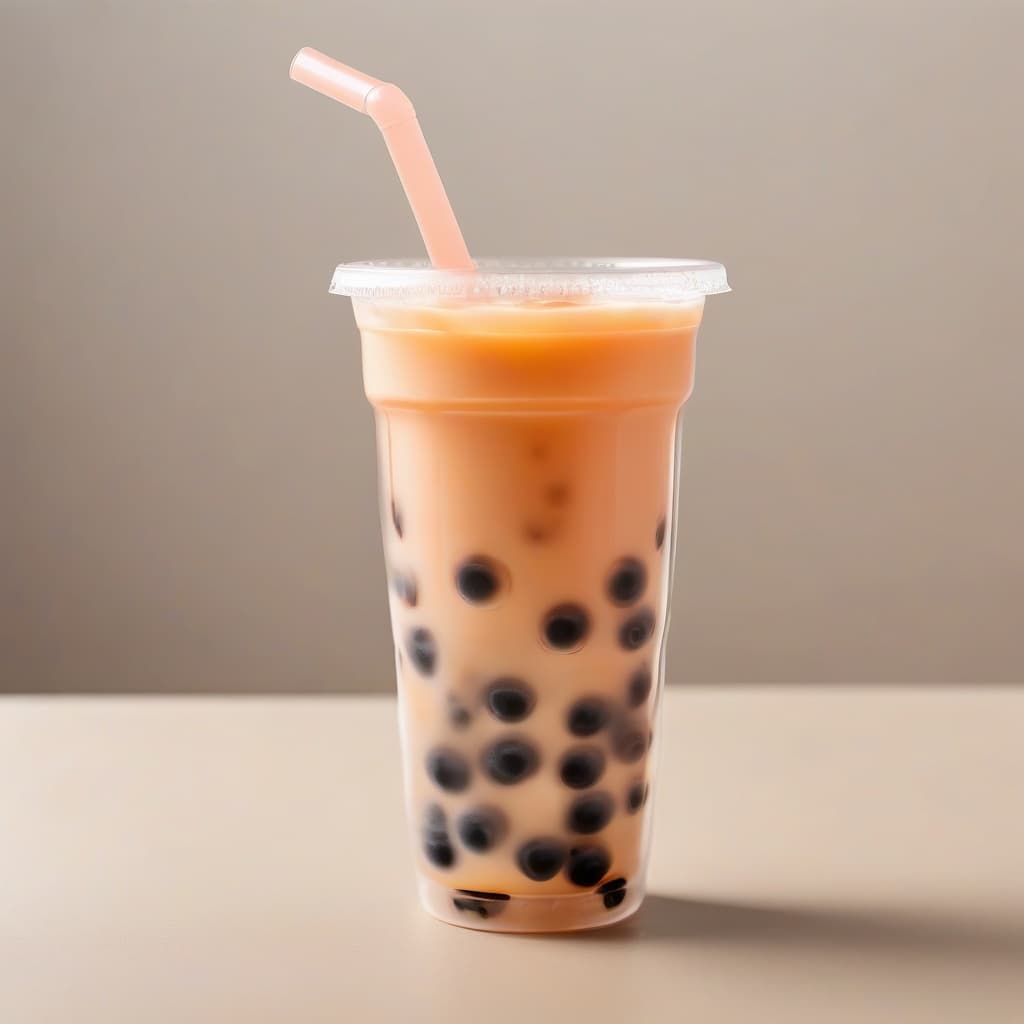 Peach Bubble Tea
