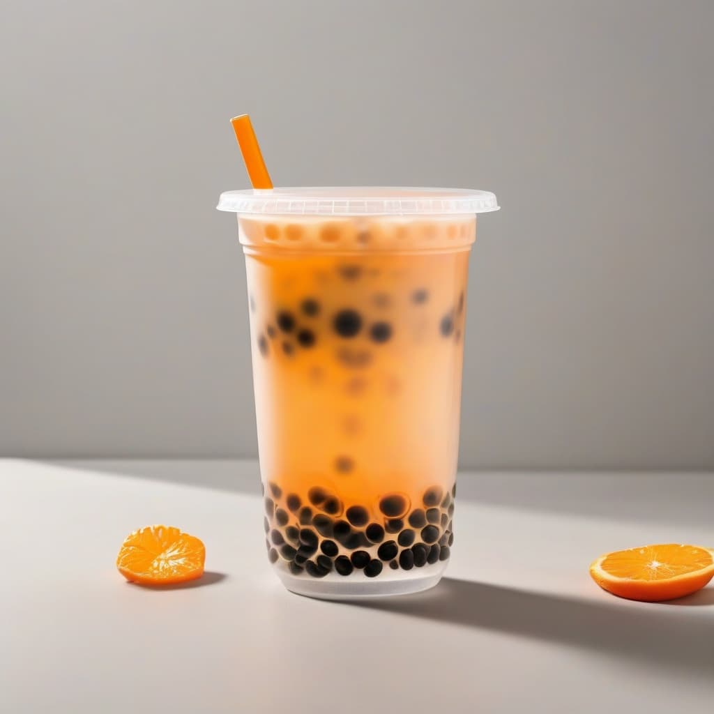 Orange Bubble Tea
